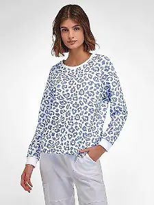 Sweatshirt mit Leo-Print