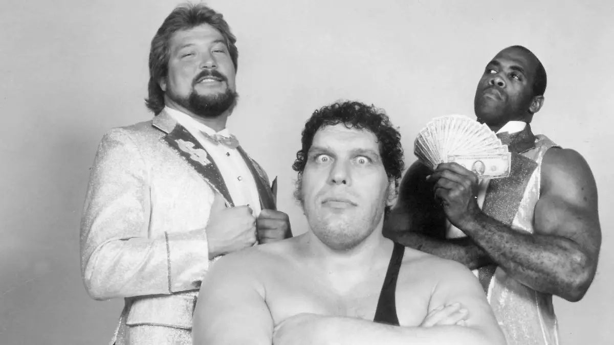 Oct. 29, 2007 - ANDRE THE GIANT (ANDRE RENE ROUSSIMOFF) THE MILLION DOLLAR MAN TED DIBIASE AND VIRGIL. SUPPLIED BY PHOTOS PUBLICATIONxINxGERxSUIxAUTxONLY - ZUMAg49_ 20071029_gaf_g49_077

OCT 29 2007 André The Giant André René  The Million Dollars Man Ted Dibiase and Virgil supplied by Photos PUBLICATIONxINxGERxSUIxAUTxONLY  20071029_gaf_g49_077  