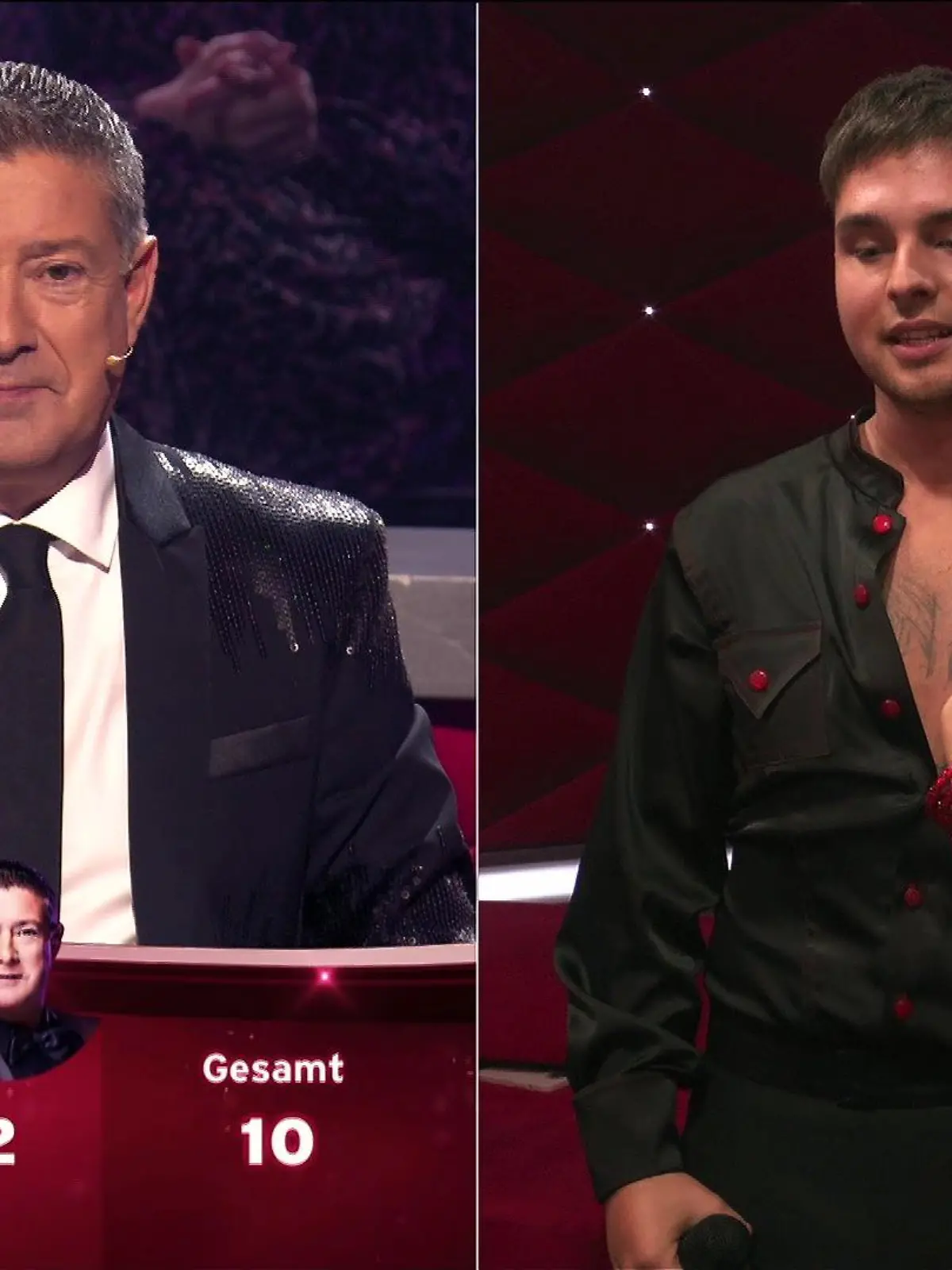 Nur 2 Punkte von Joachim Llambi und 10 insgesamt - mit dieser Leistung sind Mike Singer und Christina Luft nicht zufrieden.