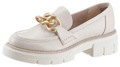 Marco Tozzi Weiße Slipper