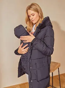 Vertbaudet Steppjacke für Schwangerschaft und Stillzeit - schwarz