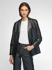 ST. EMILE Lederblazer