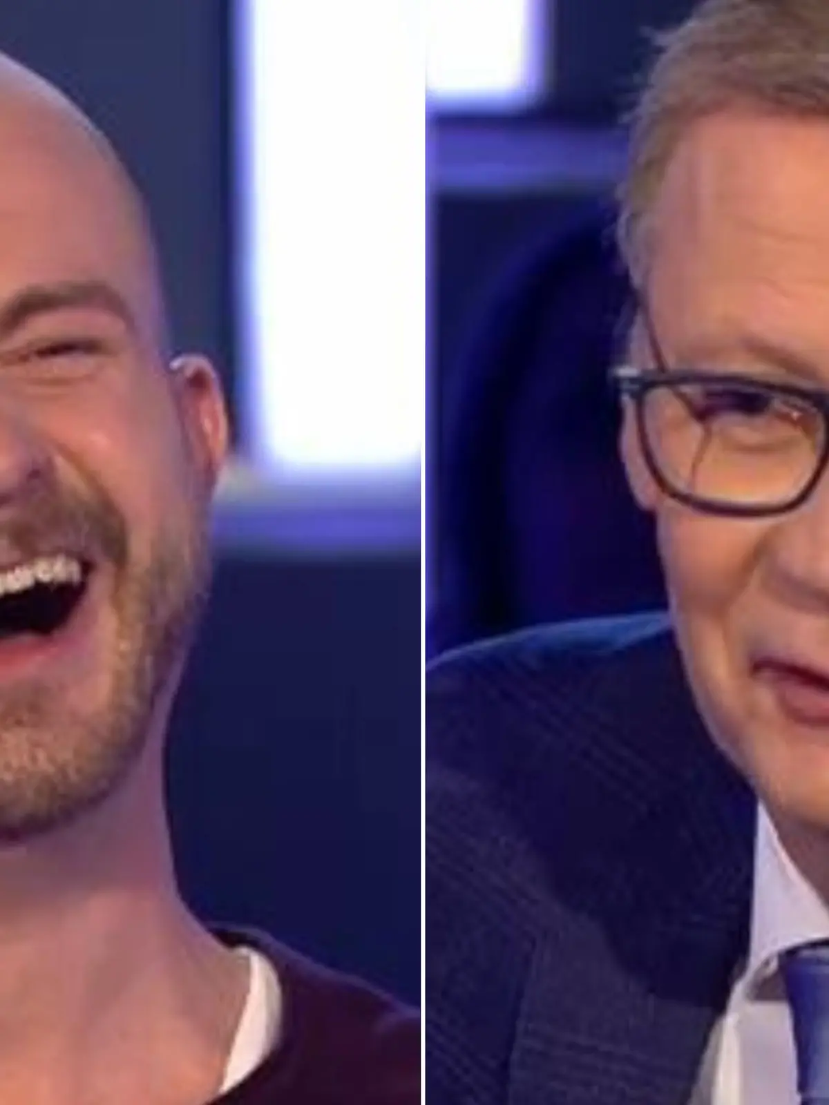 WWM-Kandidat Marvin und Moderator Günther Jauch