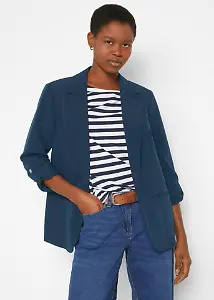 Klassischer Blazer in Navyblau