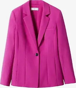 MANGO Blazer 'Macaron2' in Fuchsia