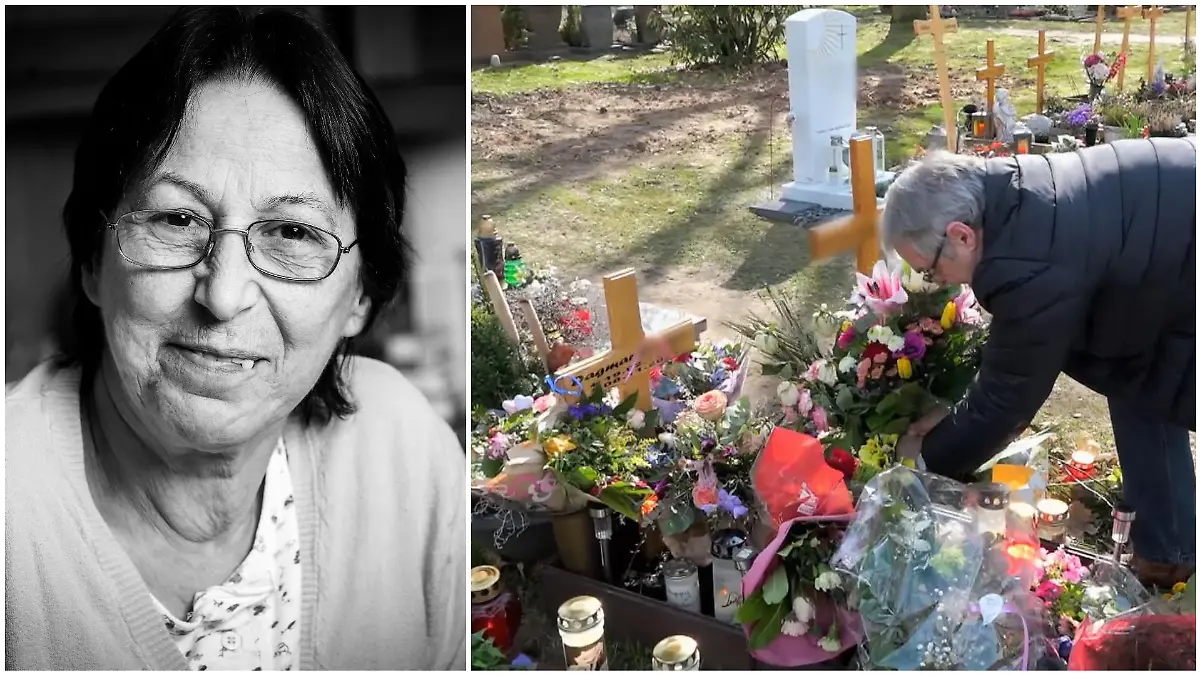 Dagmars (†67) Bruder Horst ist extra aus Berlin angereist, um ihr Grab zu besuchen.