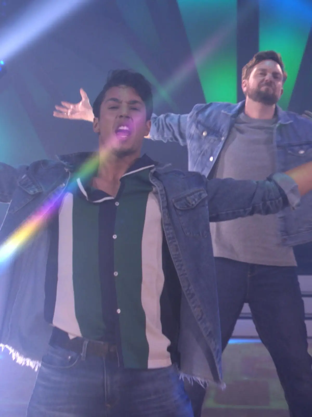 Rene Casselly und Bastian Bielendorfer beim Tanz-Battle