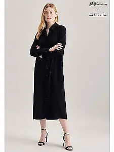 Seidensticker Maxi-Hemdblusenkleid