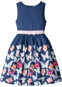 Kleid mit Schmetterlingsdruck