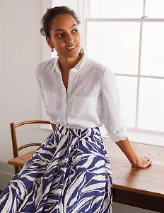 Leinenhemd Weiß von Boden