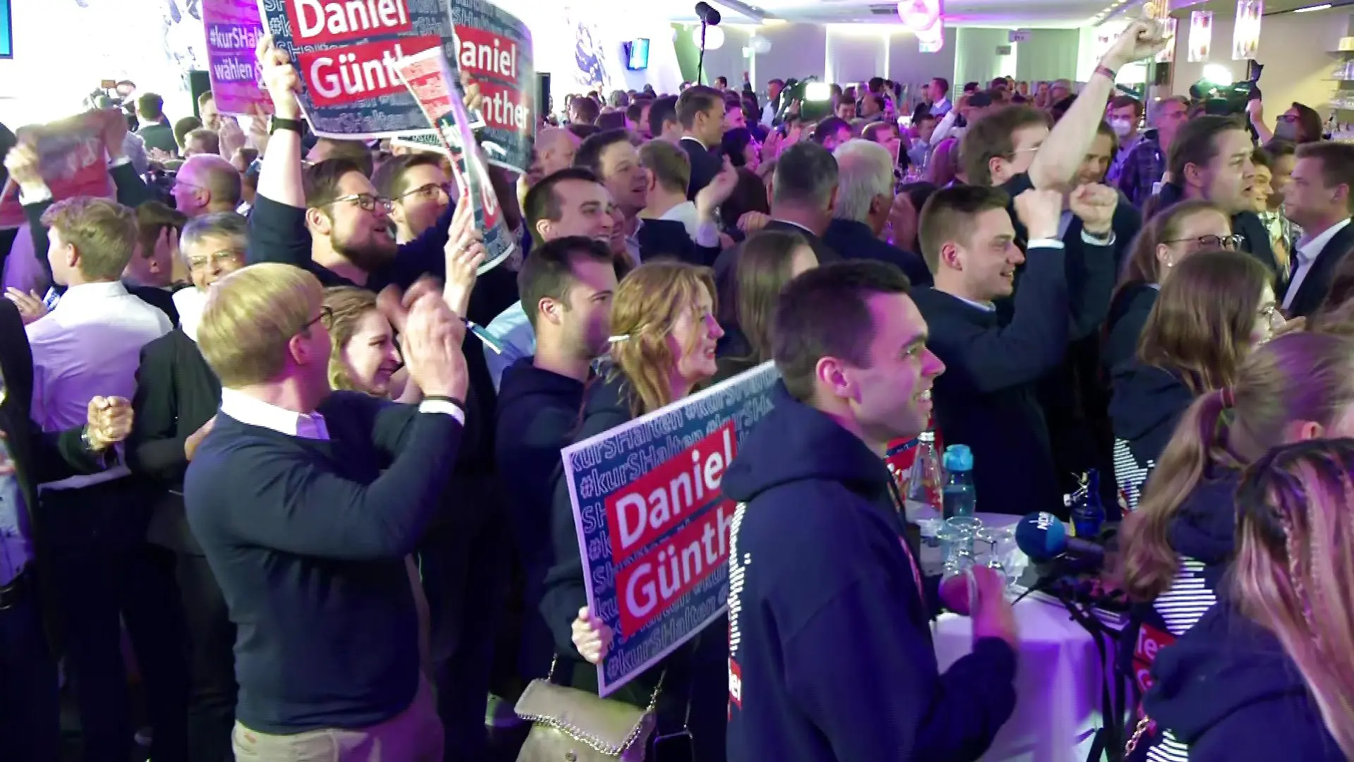 Jubel bei der CDU in Kiel.