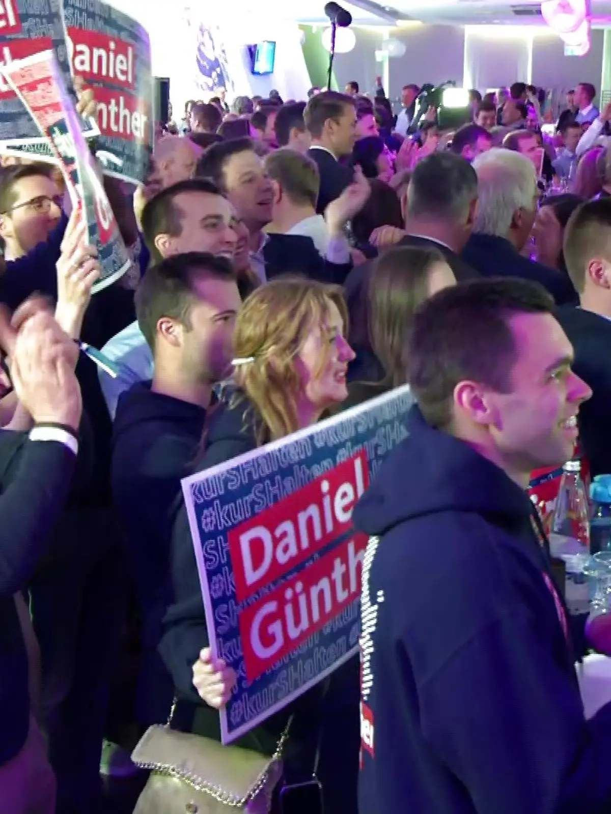 Jubel bei der CDU in Kiel.