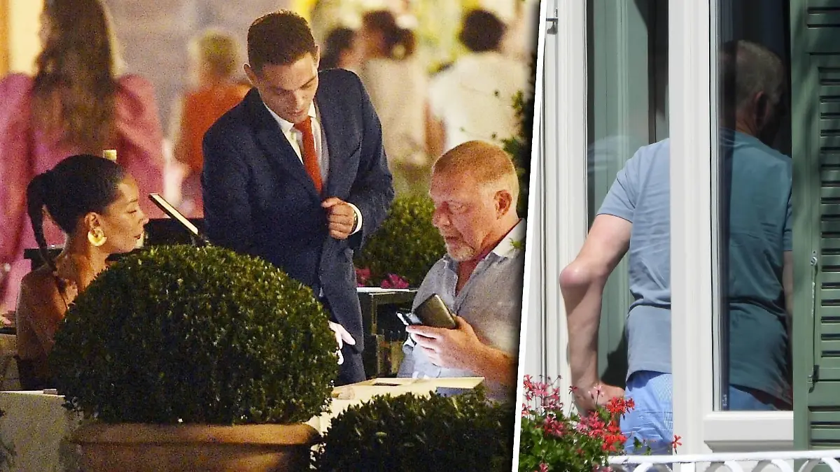 Boris Becker und Lilian in Portofino