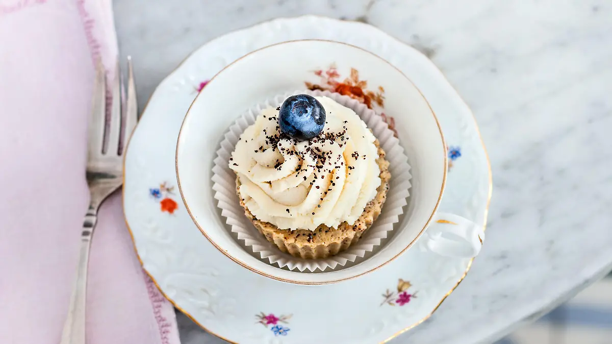 Mohnküchlein mit Zitronenfrosting - die waren nie im Backofen!