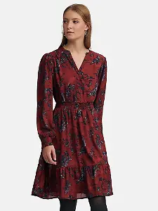 MYBC Kleid mit Smok-Bündchen