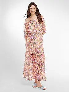Maxikleid mit Carmen-Ausschnitt