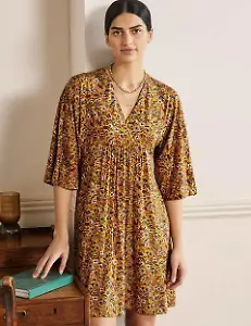 Midi-Wickelkleid aus Jersey