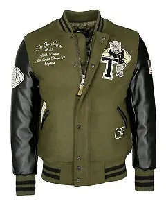 Bomberjacke im College-Stil