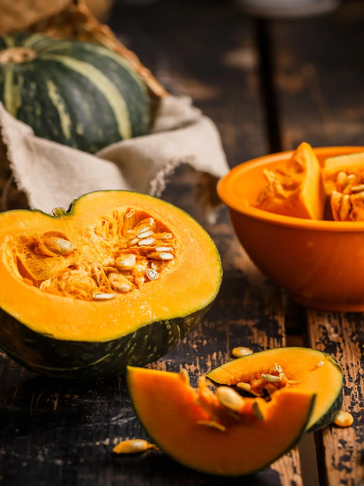 pumpkin on the table