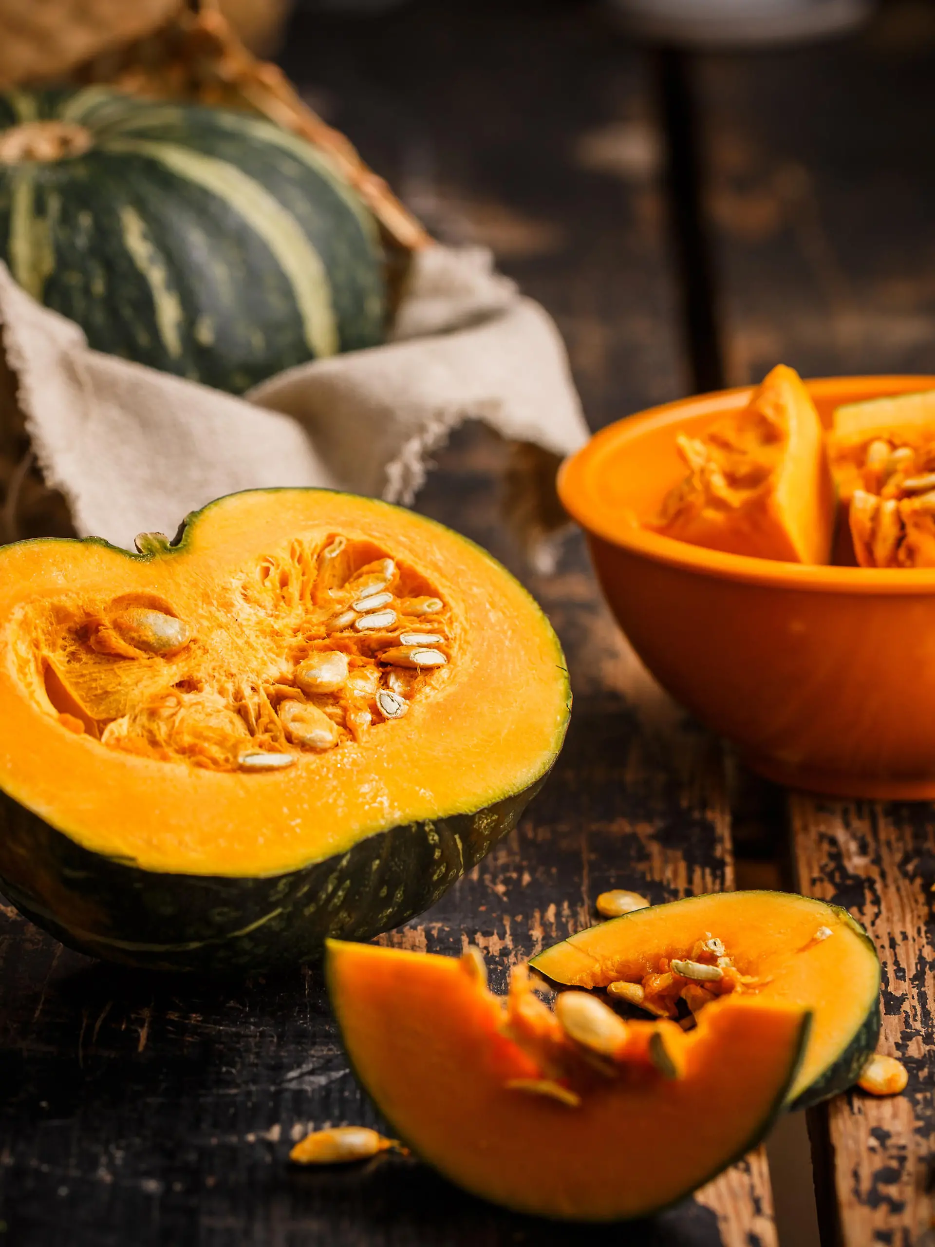 pumpkin on the table