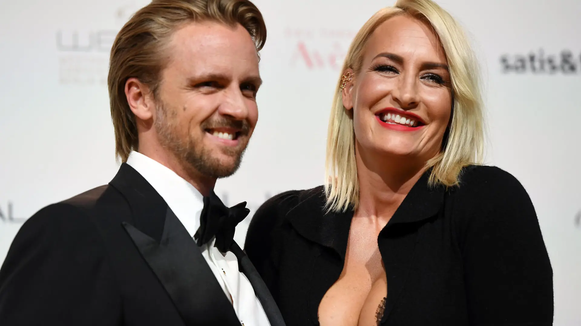 Sarah Connor und Florian Fischer kommen am 20.09.2017 in Berlin zur Benefiz-Gala Dreamball 2017. Foto: Maurizio Gambarini/dpa +++(c) dpa - Bildfunk+++