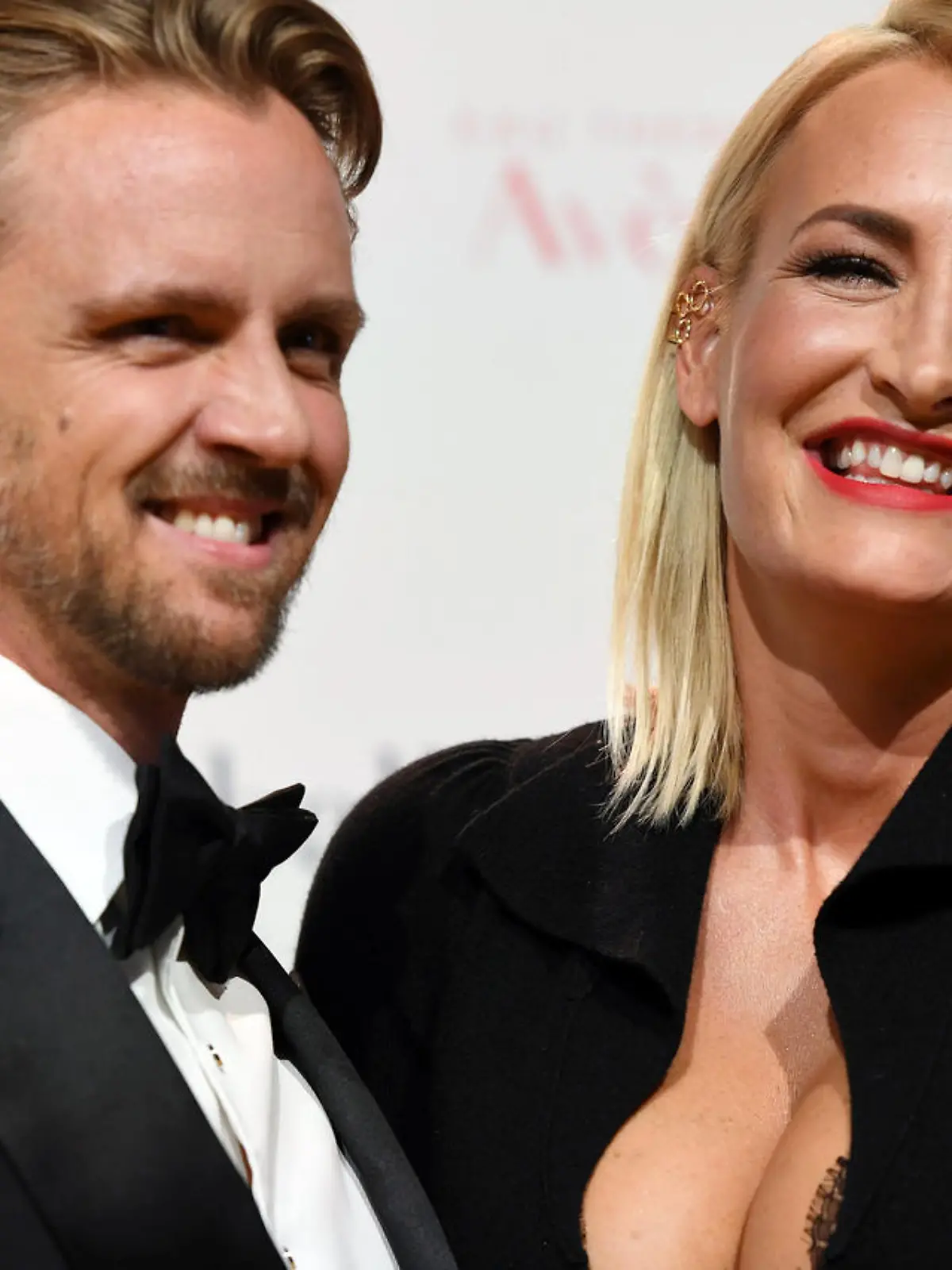 Sarah Connor und Florian Fischer kommen am 20.09.2017 in Berlin zur Benefiz-Gala Dreamball 2017. Foto: Maurizio Gambarini/dpa +++(c) dpa - Bildfunk+++