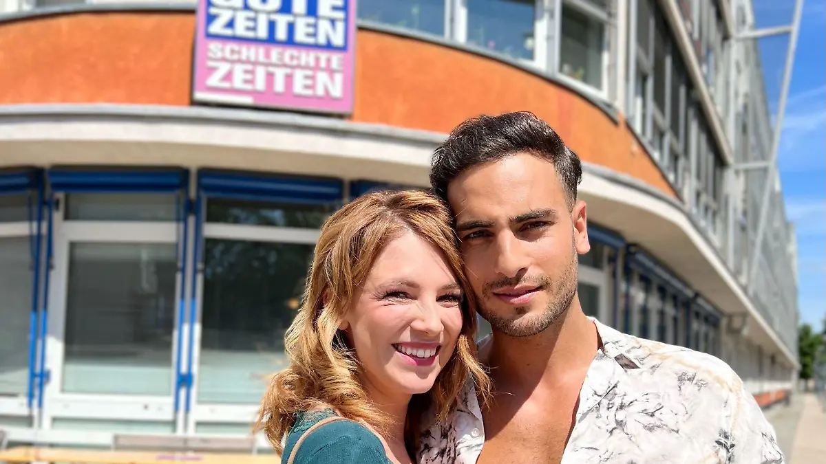 Iris Mareike Steen und Timur lker am 15.6.2022 am Set von GZSZ (C) RTL