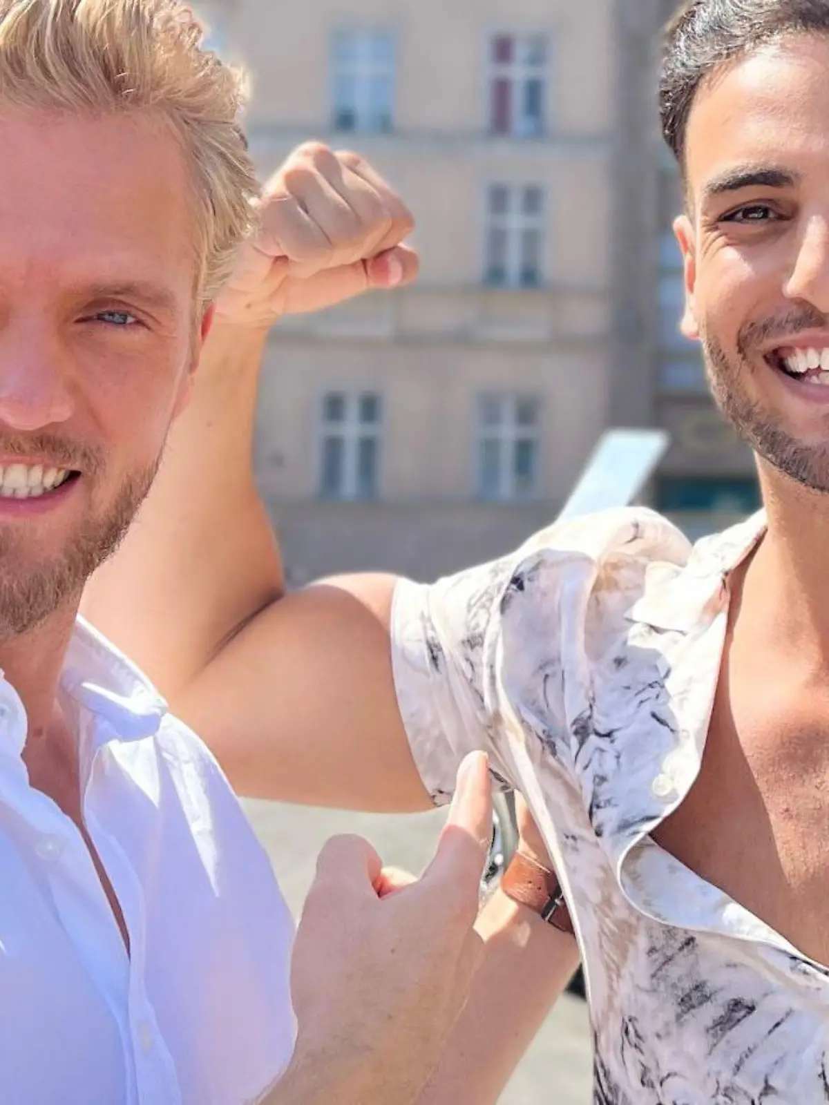 Niklas Osterloh und Timur lker am 15.6.2022 am Set von GZSZ (C) RTL 