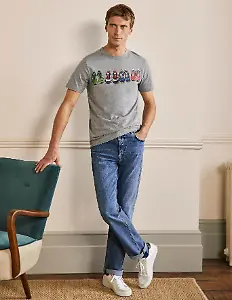 Jeans mit geradem Bein hellblau von Boden