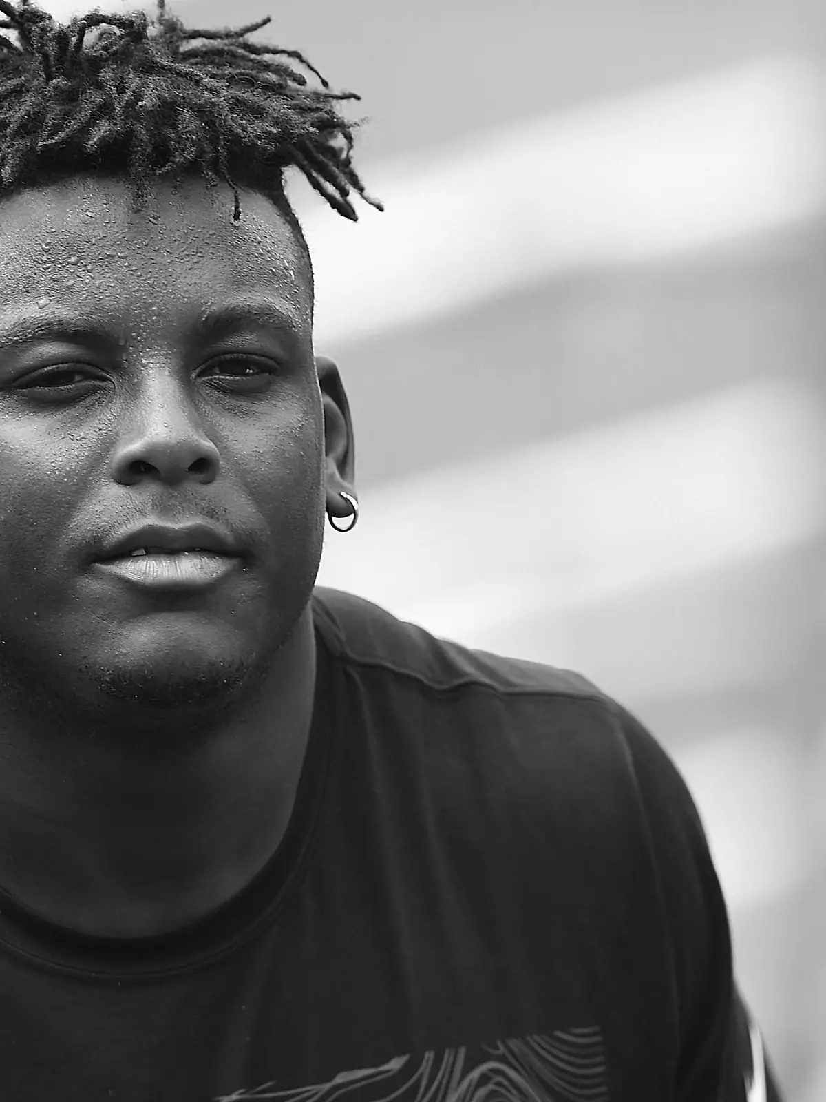 Baltimore Ravens rookie linebacker Jaylon Ferguson walks off the field after an NFL Football rookie camp, Saturday, May 4, 2019 in Owings Mills, Md. (AP Photo/Gail Burton)
