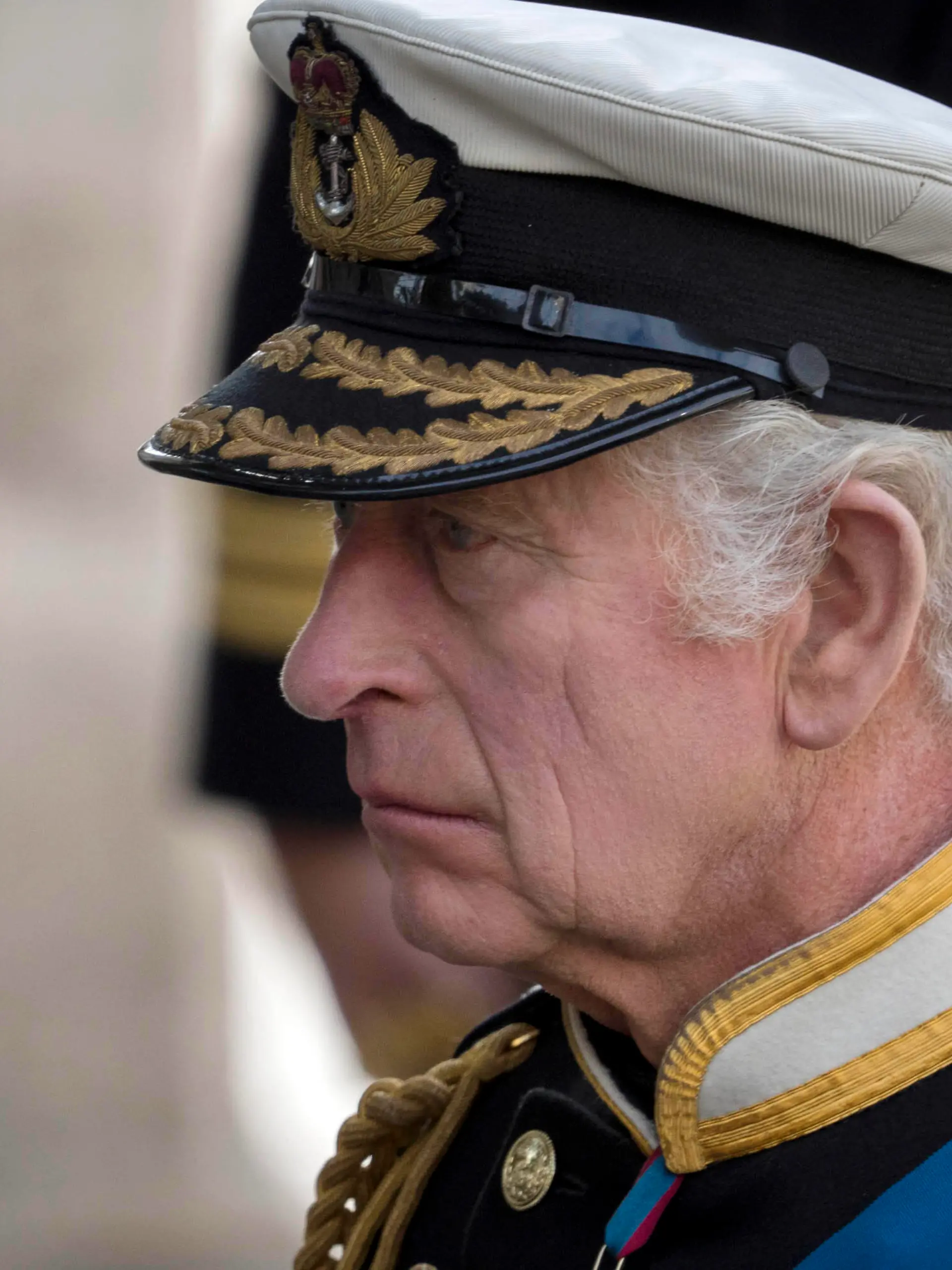  News: Funeral of Queen Elizabeth II Sep 19, 2022 London, GBR King Charles III joins the funeral procession for Queen Elizabeth II as it leaves Westminster Abbey en route Windsor after her state funeral in London, England on Monday, September 19, 2022. Queen Elizabeth, Britain s longest-reigning monarch, died after 70 years on the throne.. McLean GBR, EDITORIAL USE ONLY PUBLICATIONxINxGERxSUIxAUTxONLY Copyright: xJasperxColtx 20220919_ajw_dy8_099