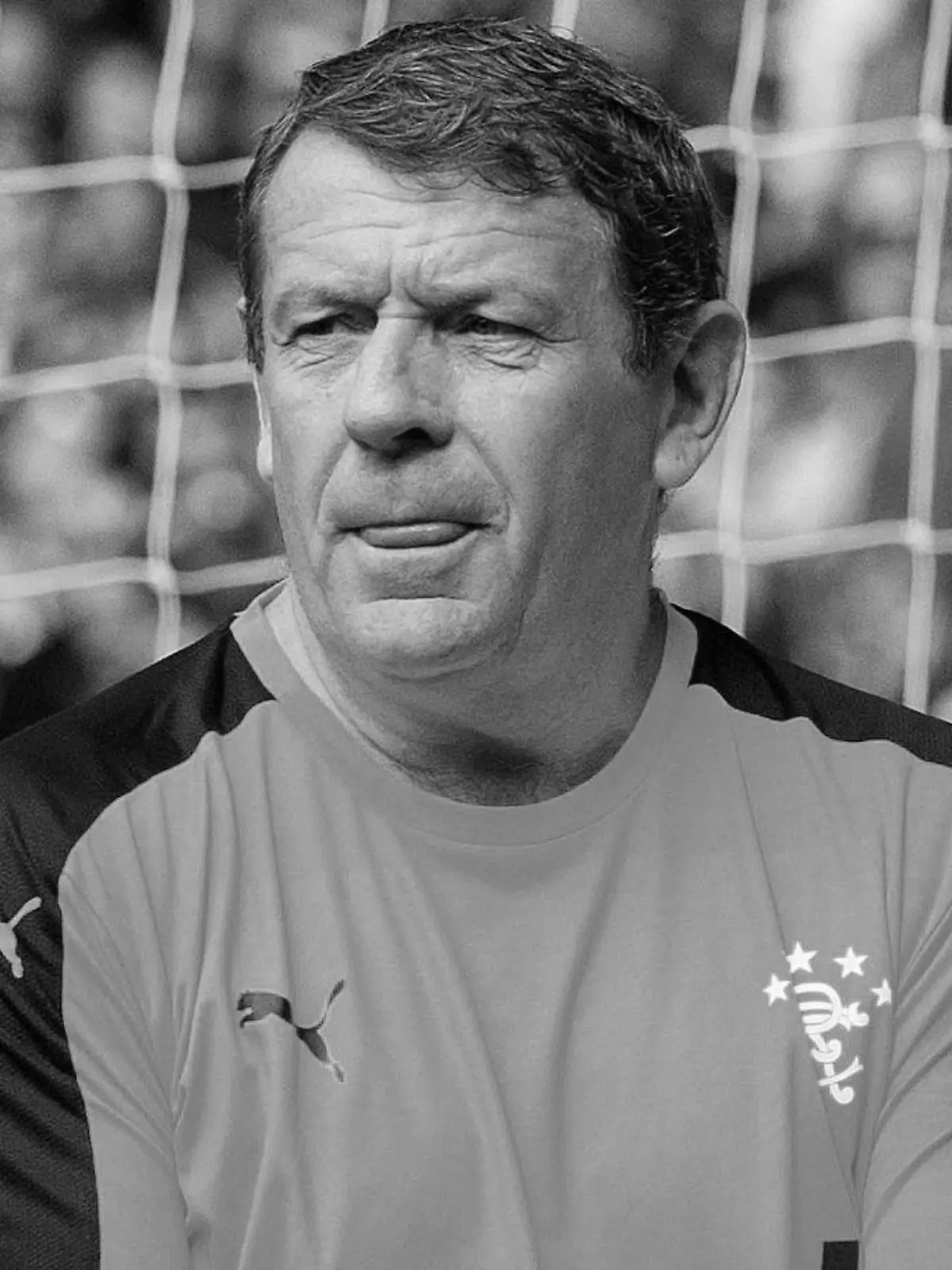 Rangers v Hibernian - Ladbrokes Premiership - Ibrox Stadium. Half Time penalty kicks where Rangers fans had the chance to score a past The Goalie (Andy Goram) during the Ladbrokes Premiership match at Ibrox Stadium, Glasgow. URN:32399784
