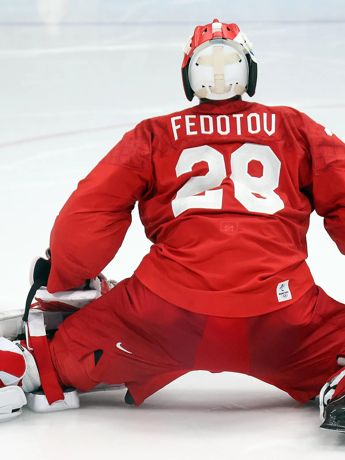  BEIJING, CHINA  FEBRUARY 9, 2022: ROC s goaltender Ivan Fedotov is seen in their men s preliminary round Ice hockey, Eishockey match against Switzerland during the Beijing 2022 Winter Olympic Games, Olympische Spiele, Olympia, OS at the National Indoor Stadium. Valery Sharifulin/TASS PUBLICATIONxINxGERxAUTxONLY TS12214B