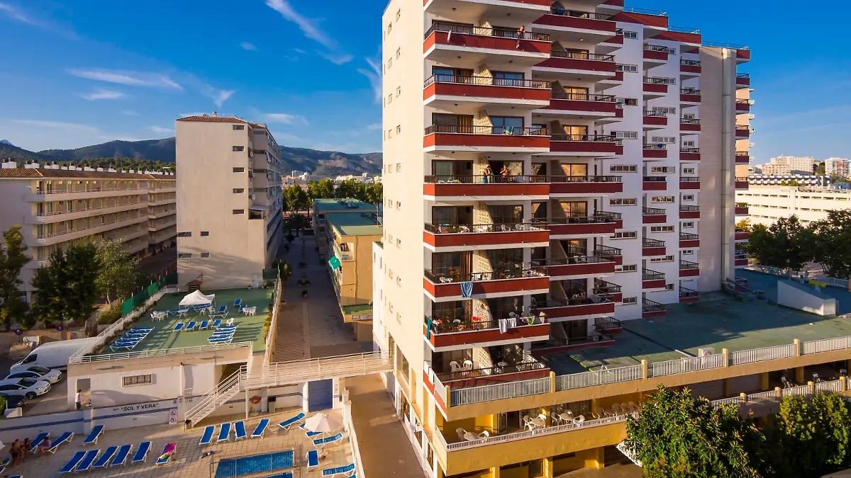 Bettenburg Appartements sol y vera, Magaluf, Mallorca, Balearen, Spanien, Europa
