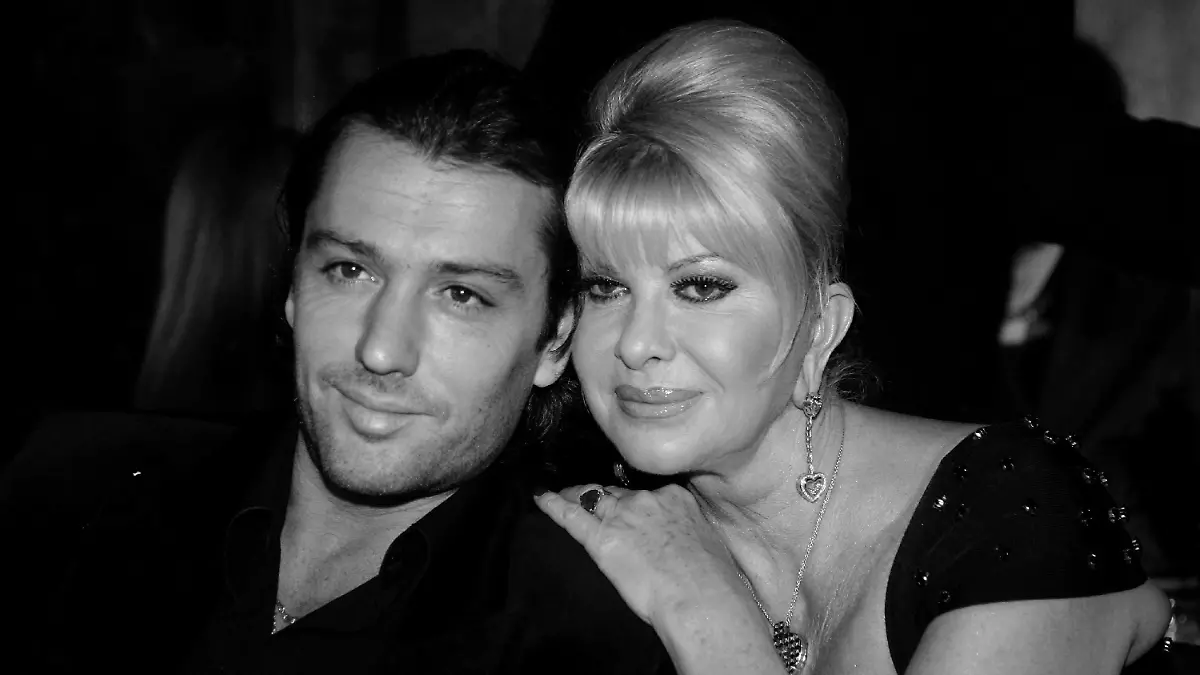 ARCHIV - Die Unternehmerin Ivana Trump und Rossano Rubicondi während der Modenschau der "Lambertz Monday"-Party in Köln (Archivfoto vom 28.01.2008). Die frühere Frau von US-Immobilienmogul Donald Trump hat sich von ihrem Ehemann Nummer vier getrennt. Wie der US-Sender FoxNews am Montag (01.12.2008) berichtete, ging die Ehe mit dem 23 Jahre jüngeren italienischen Schauspieler Rossano Rubicondi bereits vor drei Monaten auseinander. Trump hatte Rubicondi erst im April geheiratet. Sie habe die Trennung bis jetzt verheimlicht, um Rubicondis Chancen bei einem italienischen TV- Wettbewerb nicht zu gefährden, teilte Trump mit. «Rossano will in Miami leben und in Mailand arbeiten. Aber ich bin eine New Yorkerin und meine Familie, Freunde und Geschäfte sind hier.» Die beiden kannten sich seit sechs Jahren, im September 2007 hatte sich das Paar verlobt. Foto: Felix Heyder (zu dpa 0201 vom 02.12.2008) +++(c) dpa - Bildfunk+++