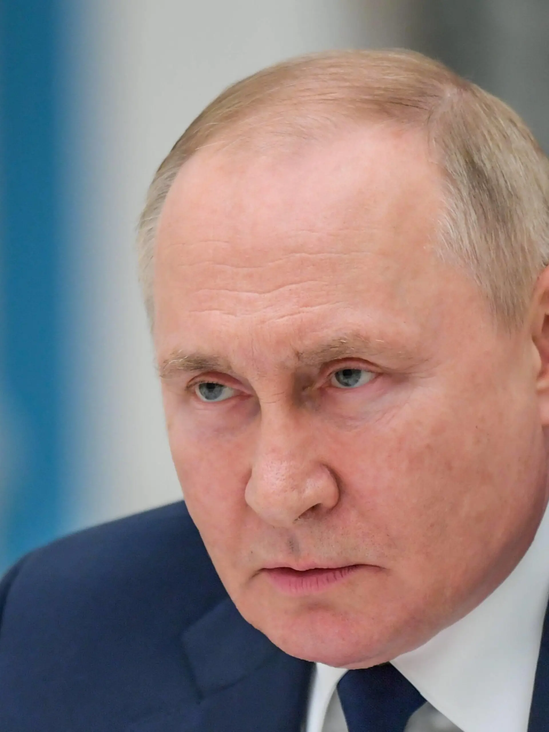  MOSCOW, RUSSIA - JULY 7, 2022: Russias President Vladimir Putin during a meeting with the leadership of the Russian State Duma and the leaders of State Duma party factions at the Moscow Kremlin. Alexei Nikolsky/POOL/TASS PUBLICATIONxINxGERxAUTxONLY TS139501