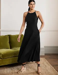 Neckholder-Midikleid