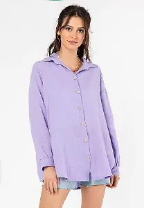 Sublevel Langarmbluse "Musselin Long-Bluse"