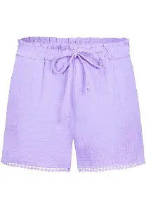 Sublevel Shorts "Musselin Shorts mit Bommelborte"