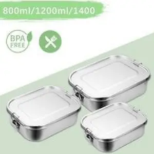 SWANEW 800ml+1400ml Brotdose Metall Brotdose