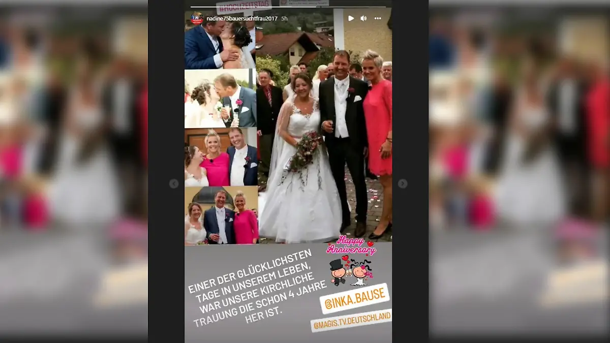 Nadine feiert den vierten Hochzeitstag mit Bauer Benny