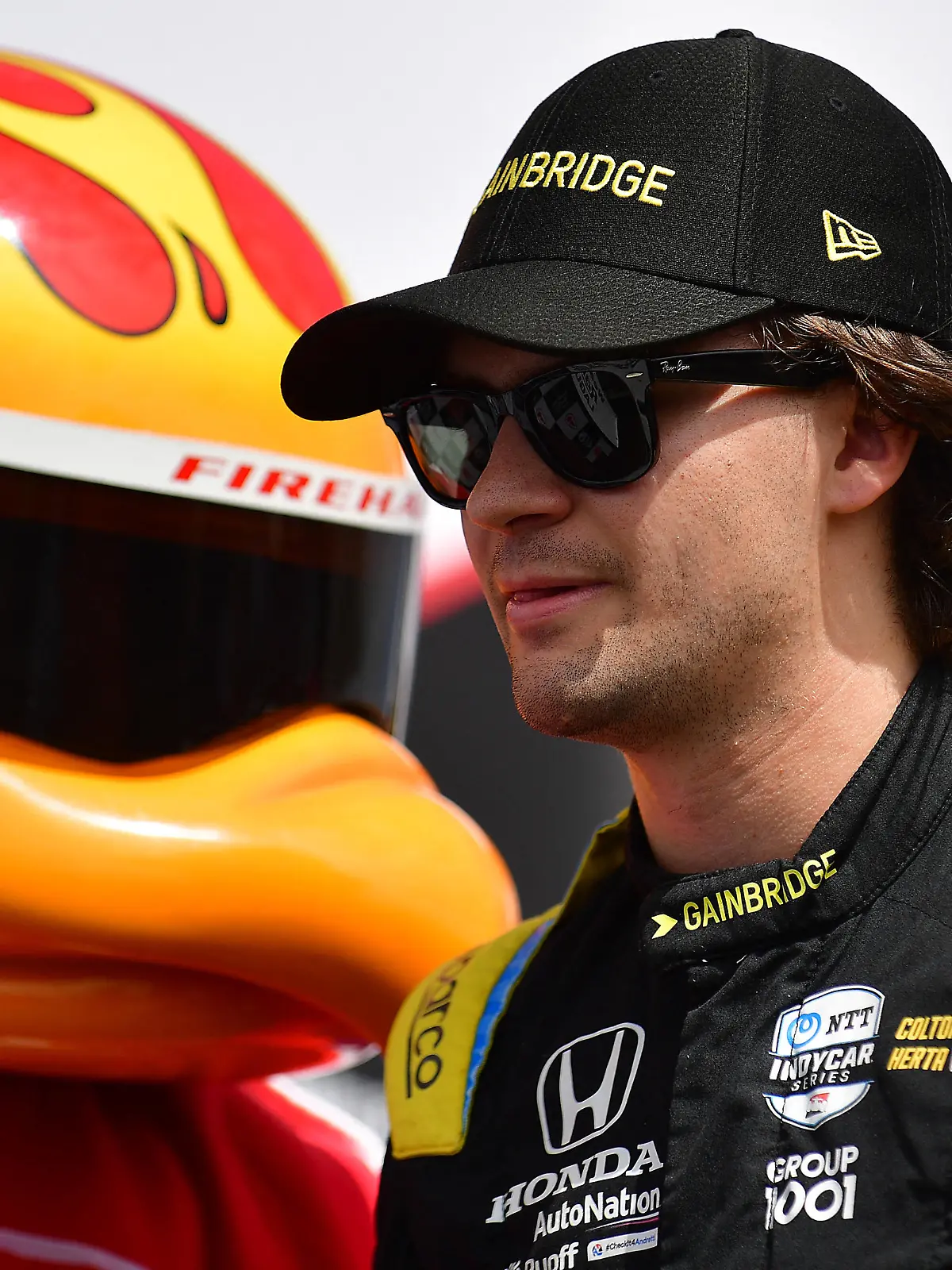Sep 11, 2022; Salinas, California, USA; Andretti Autosport with Curb-Agajanian driver Colton Herta (26) of United States before the Grand Prix of Monterey at WeatherTech Raceway Laguna Seca. Mandatory Credit: Gary A. Vasquez-USA TODAY Sports