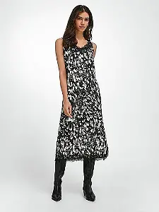 Trägerkleid mit Maxilänge