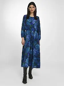 Maxikleid mit Blumenprint von Laura Biagiotti Roma