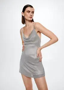 Minikleid in Silber