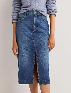 Midirock aus Jeans