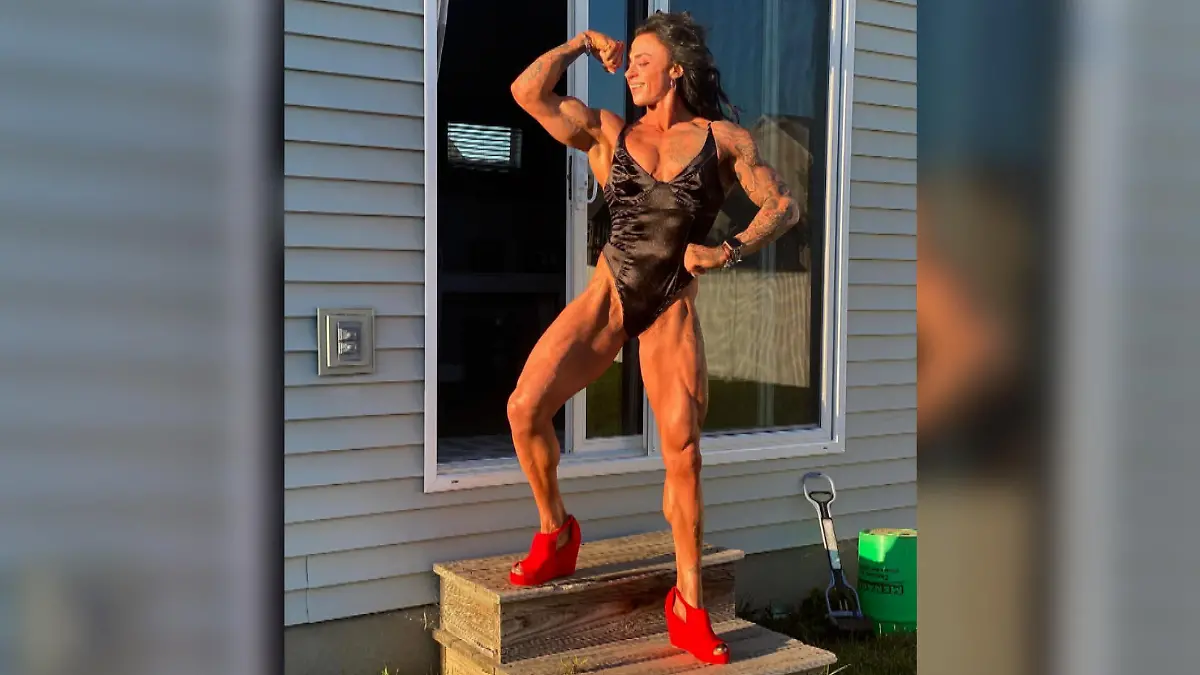 Janelle Zielinski als Bodybuilderin