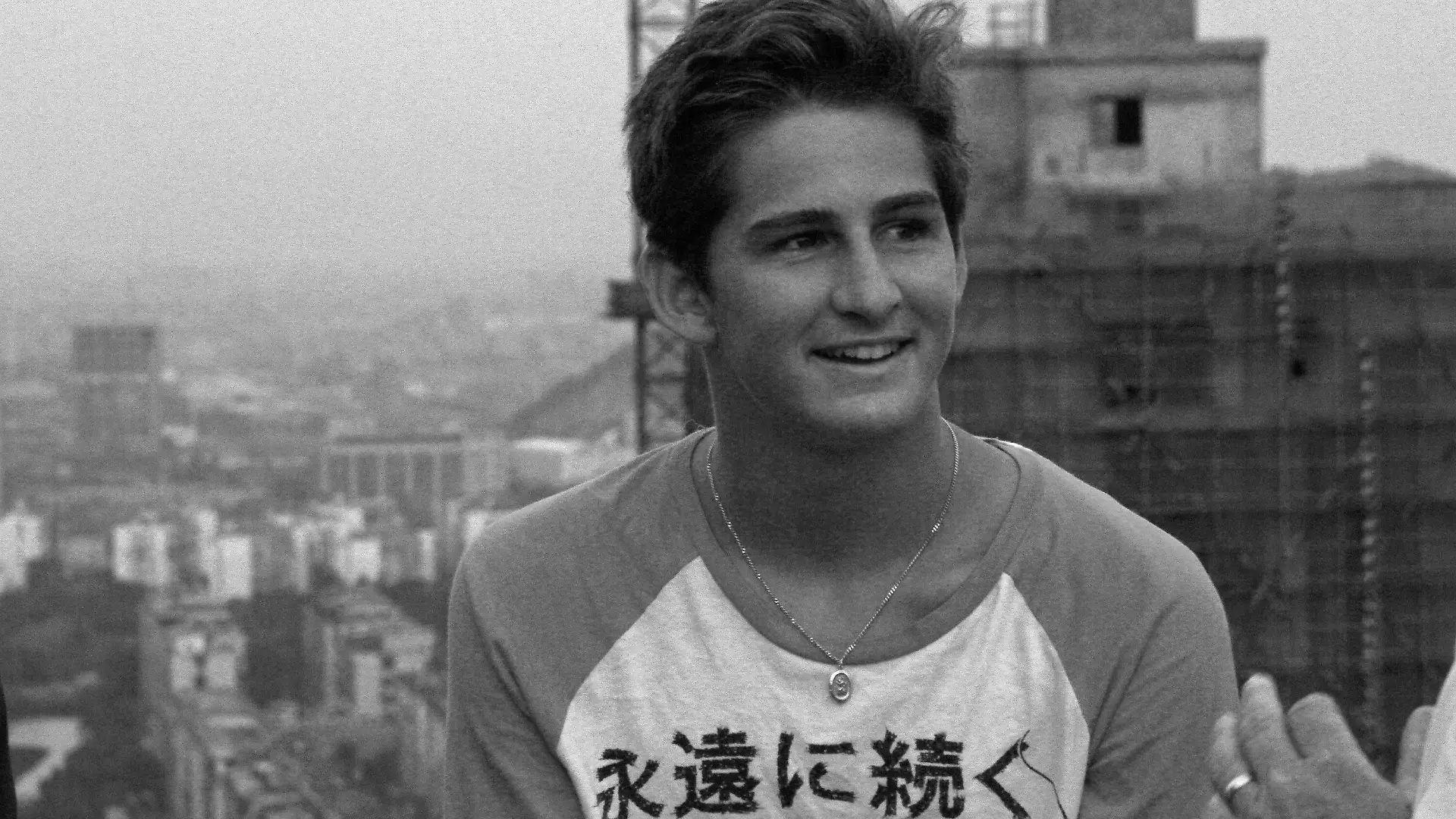 September 25, 2013 - Qiantang, China - Hawaiian KALANI DAVID during interview. The 2nd annual Red Bull Qiantang Shootout, the first of its kind surf contest that pits teams of surfers against each other on the most unusual wave in the world. Contest Format: 4 Teams of 2 surfers, choice of equipment (long, short, paipo, hand plane, sup, mat). Teammates alternate drop off either by tow in or step off and move off the wave face to await the end of their mates ride, at which time they will switch positions and be dropped into the next opportunity. Tidal Bore Surfing 2013 - Red Bull Qiantang Shoot Out - ZUMAa37