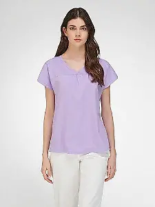 Nachhaltiges T-Shirt in Flieder