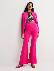 Rosa Cord-Hose von Boden